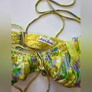 Lemons and lovers top with tie straps and brand new never worn